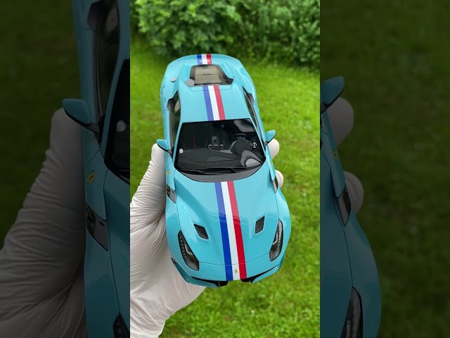 Ferrari F12 TDF 🎨 azzurro la plata #scalemodel #handmade