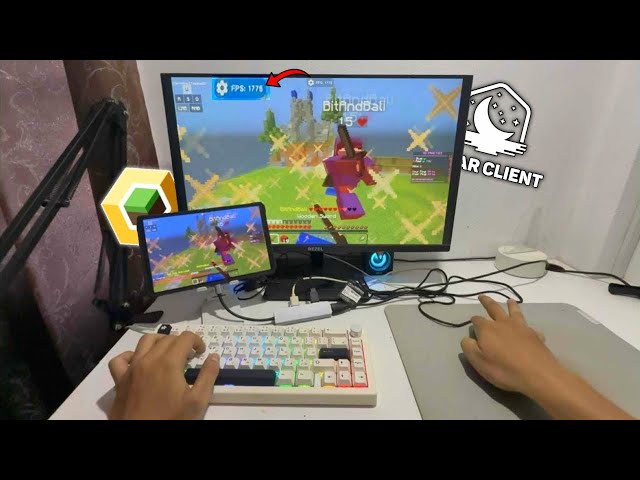 connecting Lenovo legion Y700 snapdragon 8 Elite to a monitor to play minecraft java Zalithlauncher