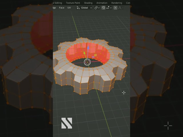 Blender tip#55 How would you model this? #blenderforbegginer #tips
