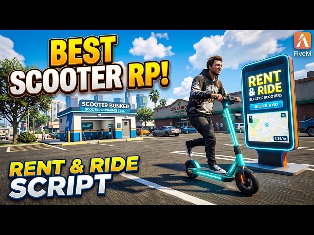 [FREE] [QBCore / ESX / QBOX] E-Scooters + Rental V2 [Open source]