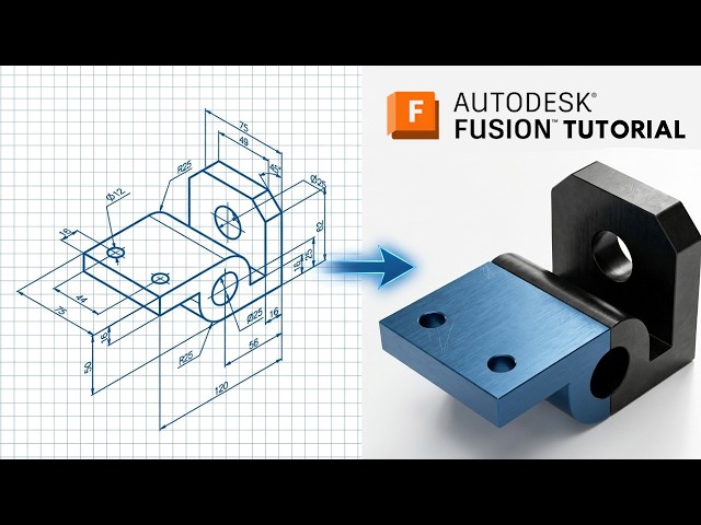 Fusion 360 From Zero | Beginner  Exercise #165