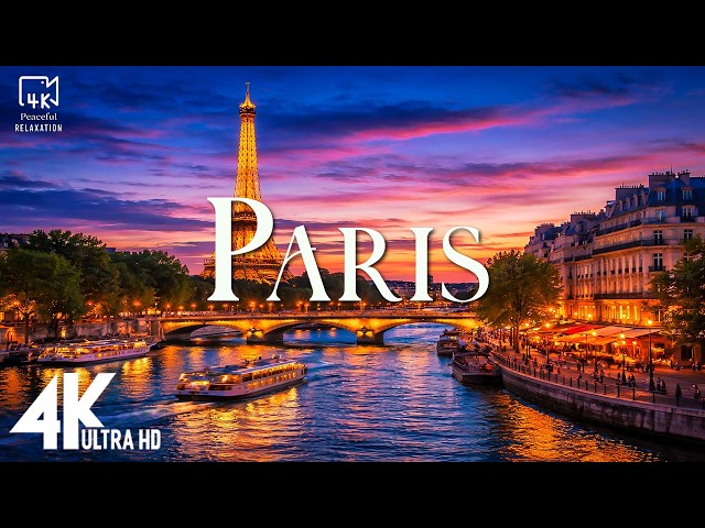 Paris 4K | Timeless Parisian Charm – Historic Streets, Iconic Landmarks & Romantic City Views