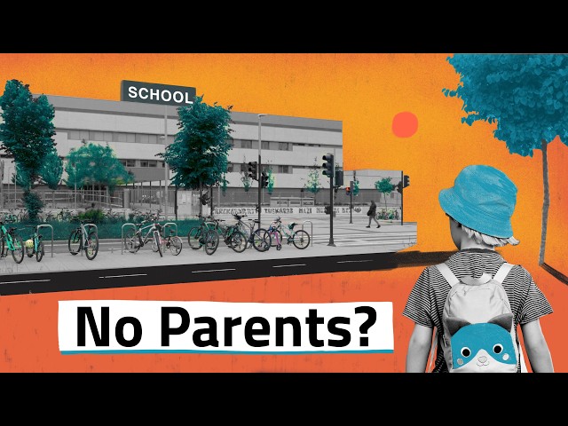 Why can kids in this city walk to school alone?