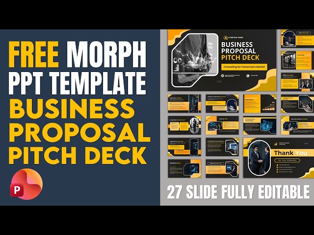 FREE PPT Pitch Deck & Proposal Template | Fully Editable PowerPoint Template