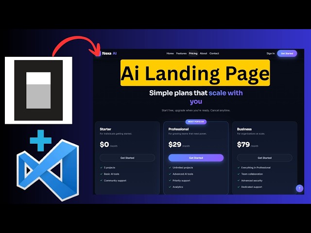 Build a Professional Landing Page with AI | AI Vibe Coding Tutorial