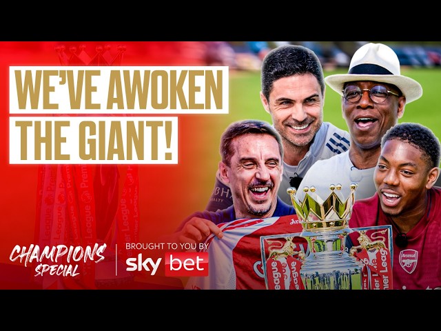 Gary and Wrighty Visit Arteta & Arsenal After Premier League Glory | The Overlap Champions Special