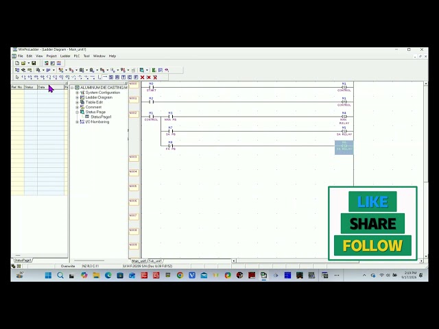FATEK PLC WINPROLADDER [ ALUMINUM DIE CASTING MACHINE PART-1] PROGRAM