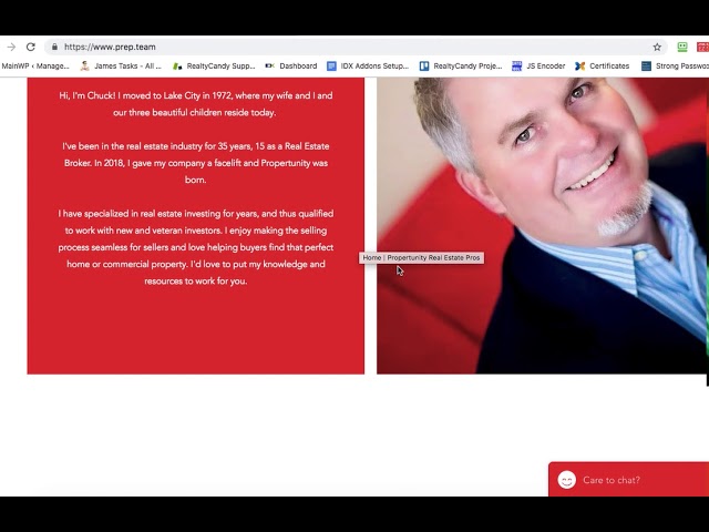 Wix showing IDX Broker Featured Listings