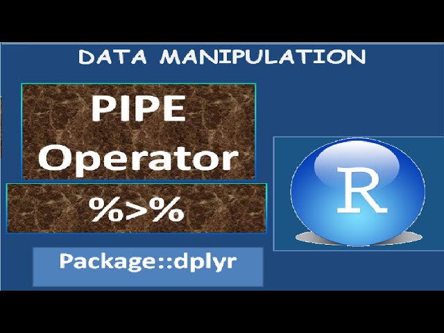 Data Manipulation in R using pipe operator | magrittr | "then" operator  - 1(f)