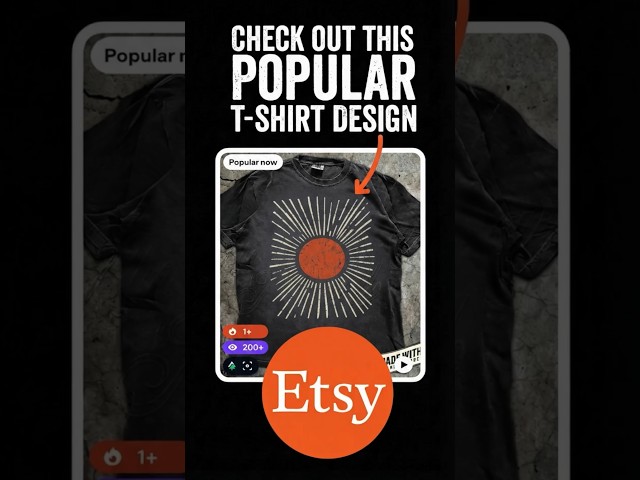 Popular Etsy T-Shirt Design #4 (Aug 2026)