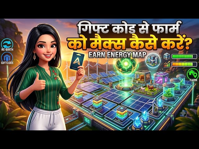 Earn Energy Map New Gift Code ⚡ Free Fire Craftland Farm Max Trick!