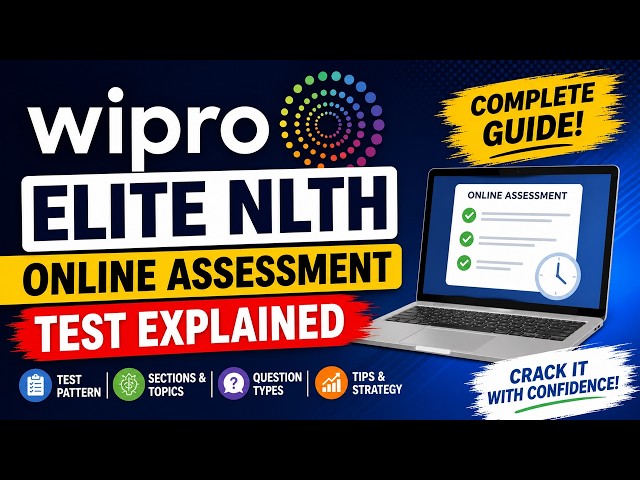Wipro Elite NLTH Online Assessment Test Explained