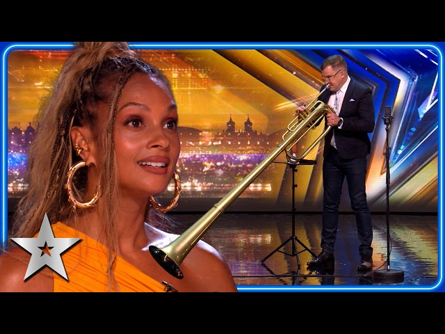 Alesha left SPEECHLESS by his GIANT TROMBONE! | Auditions | BGT 2026