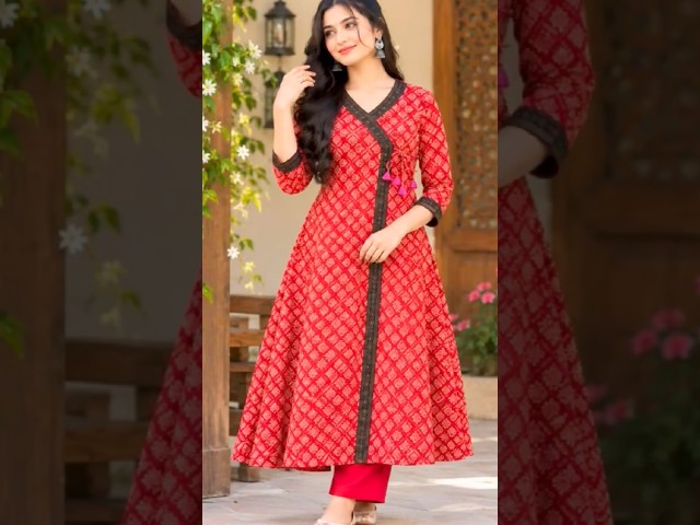 Angrakha Kurti Cutting Tips ✂️✨ | Easily Learn Beautiful Design Cutting #shorts