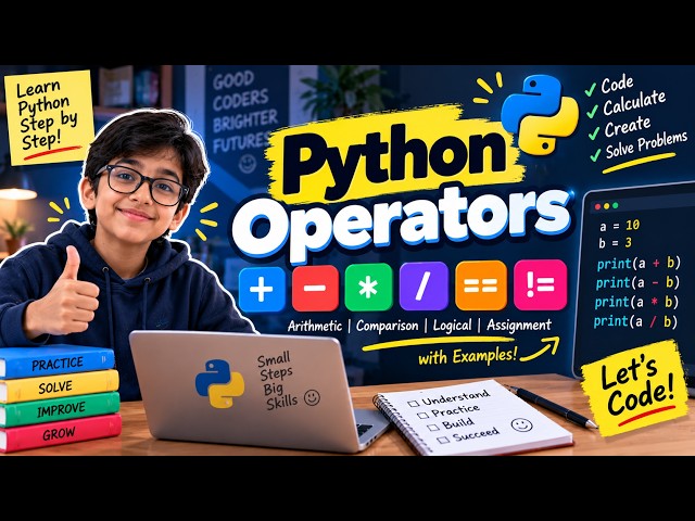 Python Operators Made Easy | Learn Python with Simple Examples