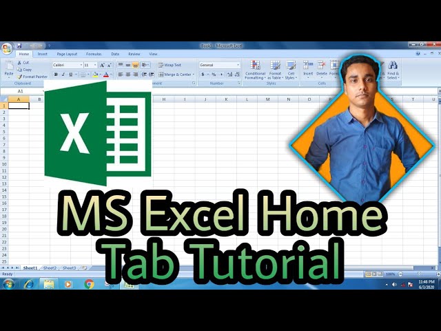 MS Excel Home tab Bangla tutorial || Sujoy Computer