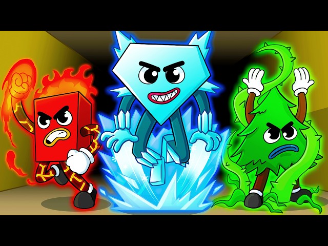 SAVE the SHAPES, But They're ELEMENTAL?! (Cartoon Animation)