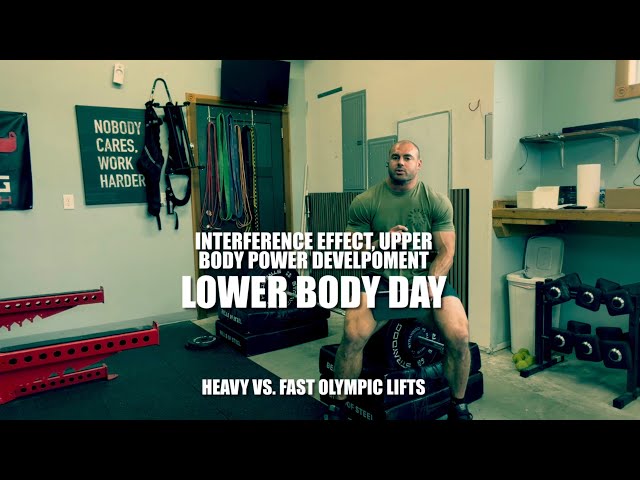Block Cleans, Front Squats. Upper Body Power, Interference Effect, Heavy vs Not Heavy Oly Lifts.
