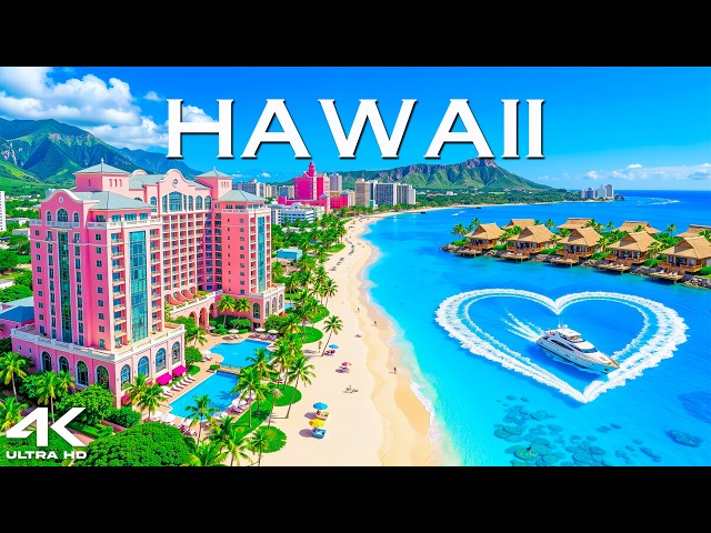 Hawaii 🇺🇸 4K | Waikiki Beach, Diamond Head & Tropical Paradise