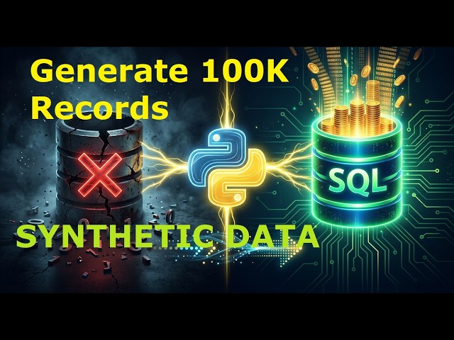 Synthetic Data Generation using Python | Connect & Store Data in SQL Database