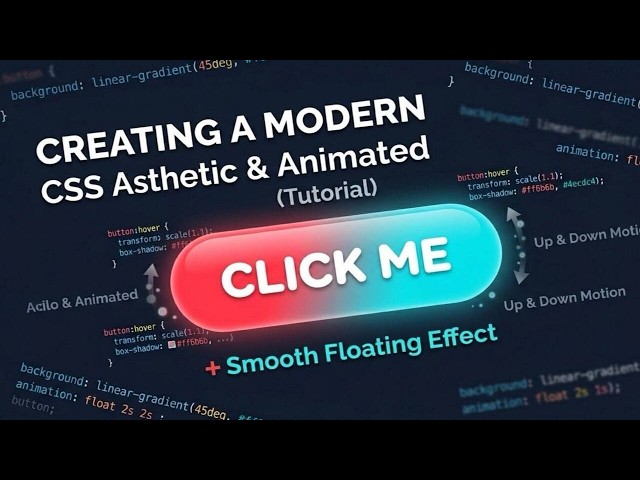 Floating Animated Button Using Only HTML & CSS | Beginner Friendly CSS Animation Tutorial