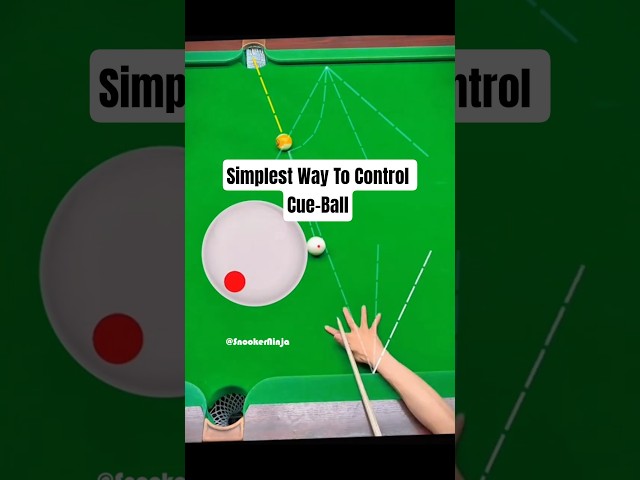 Drill Your Cue‑Ball Control in 15 Seconds #8ballpool #pool #billiards #snooker #trickshots #shorts
