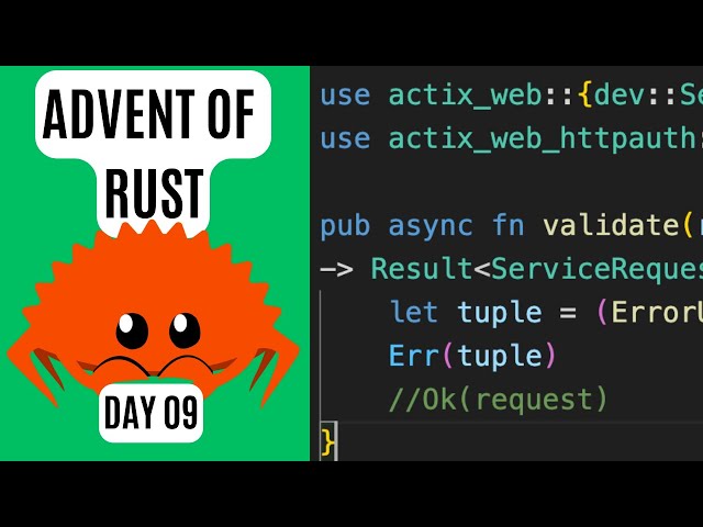 Advent of Rust - DAY09 - Authentication Part 1