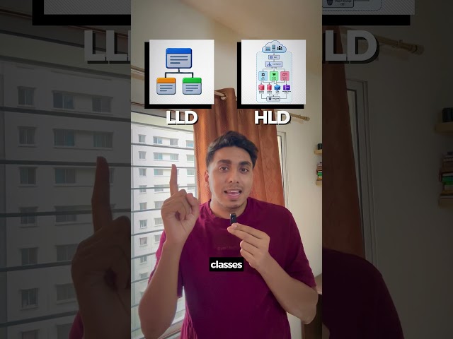 HLD vs LLD Explained in 60 Seconds  | System Design