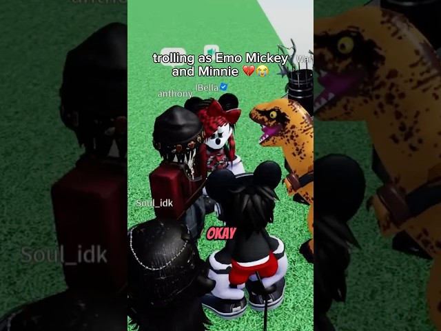 MINNIE becomes EMO ππ #roblox #funny