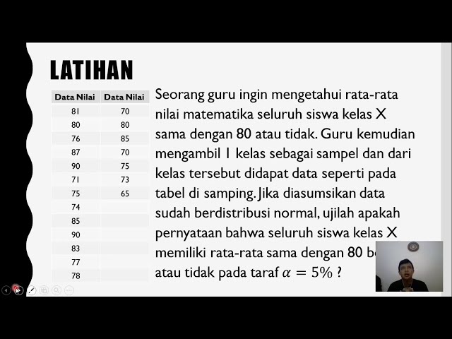 Statistika Pendidikan - Uji t 1 Sampel