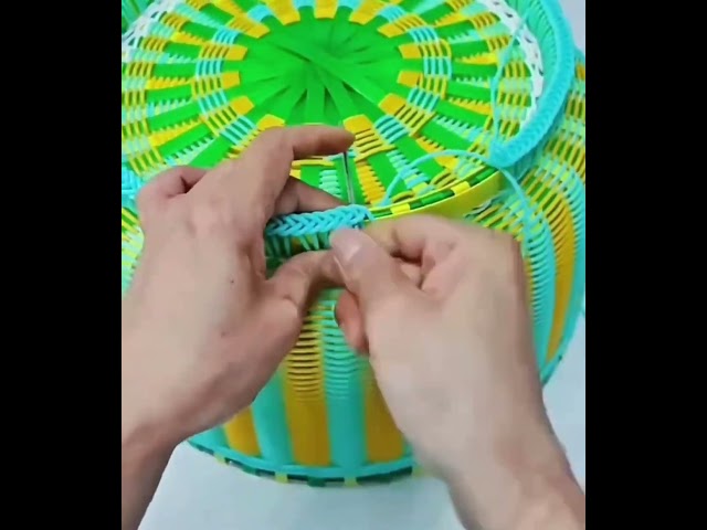Hand made basket 🧺 tutorial #youtubeshorts #handmade #diybasket