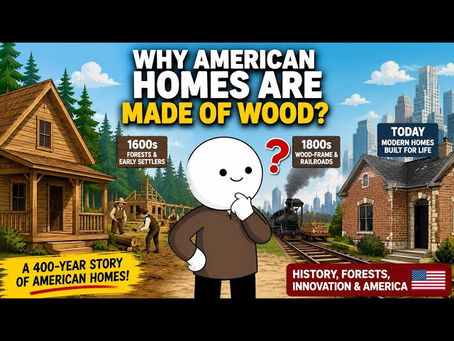 Why Are American Homes Made of Wood?  #UAS#history 