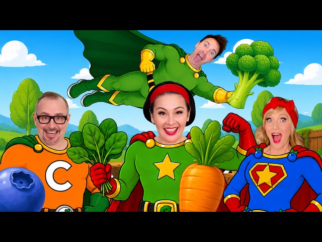 Fruit & Vegetables Song for Kids | Superhero Power Foods | Lah-Lah & Kids Imagine Nation