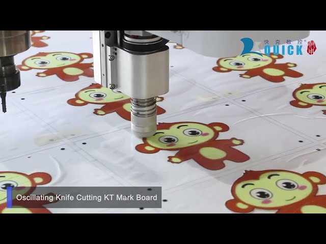 CNC router oscillating knife + creasing head intergrated machine