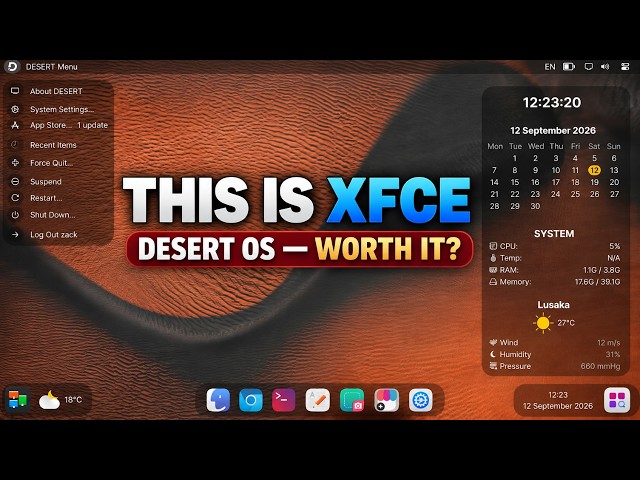 Desert OS: Lightweight Linux That Actually Looks Modern