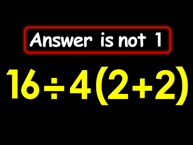 Only 1 in 3 Can Solve This Math Problem! | Order of Operations