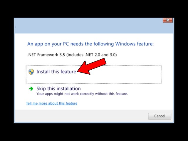 How To Install Net Framework 3.5 On Windows 11