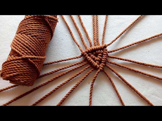 Macrame - Simple Diy MacrameCoaster - Easy Step By Step Tutorial