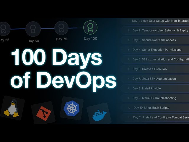 100 Days of DevOps Challenge by KodeKloud (FREE Program)