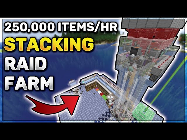 Minecraft RAID FARM - 250k Items Per Hour