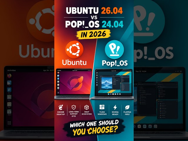 Ubuntu 26.04 vs Pop OS 24.04 in 2026 – Which Linux Distro Should You Choose?