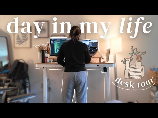 software engineer chatty vlog | ✨desk tour✨ ＆ reviewing PRs