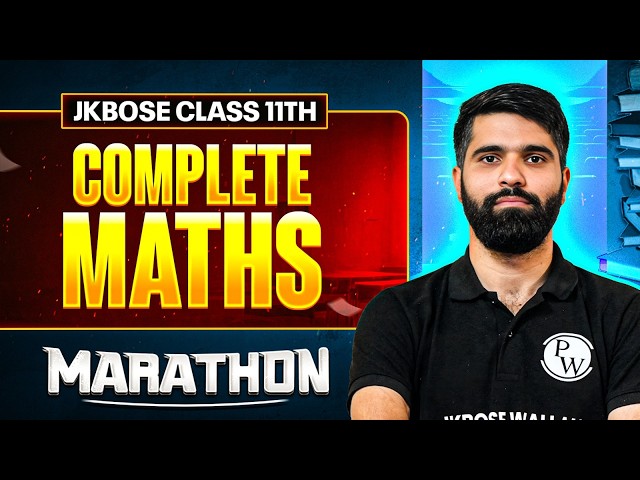 JKBOSE Class 11th Complete Maths in One Marathon 🔥 | TOOFAN 2.0 🌪 | JKBOSE Wallah