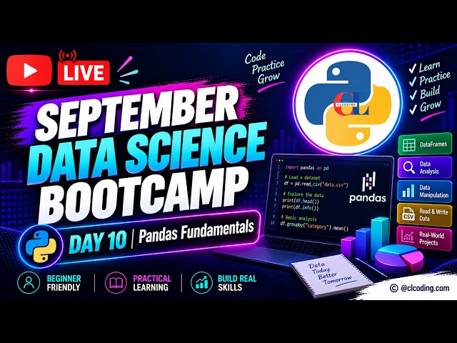 September Data Science Bootcamp  | Day 10 |  Pandas Fundamentals