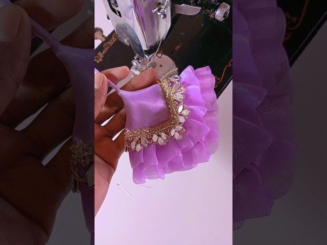 😍🥰👉Trending Latkan Making 💜 Beautiful Blouse Latkan #shorts #latkandesign
