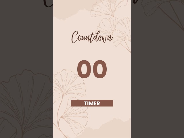 10 Seconds Countdown Timer With Voice Countdown