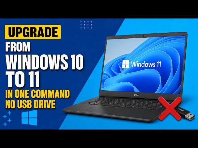Upgrade from Windows 10 To Windows 11 on Unsupported PCs with ONE Command (The Easy Way)