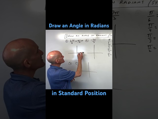 Draw an Angle in Radians in Standard Position