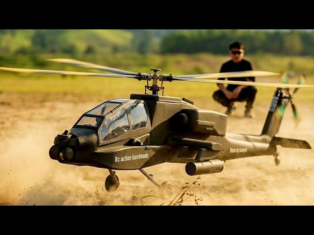 Build helicopter Rc, apache ah64 | rc action homemade