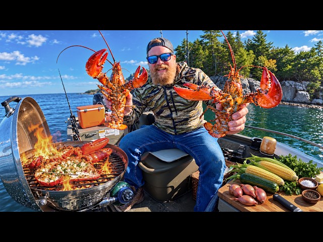 Maine Lobster Catch and cook - Season Finale Chasing the Striper ep 9